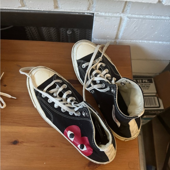 Converse x Comme Des Garcon CDG Chuck Taylor 70 high Play Black - Picture 3 of 3